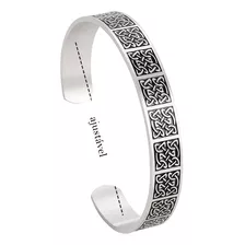 Pulseira Masculina Aço Inox 316l Prata Viking Thor Premium