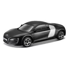 Audi R8 Color Negro Auto Burago Street Fire Metal Febo