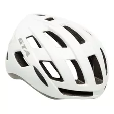 Capacete Mtb Gta Rider Ciclismo Led Traseiro Inmold Cor Branco Tamanho M (54-57cm)