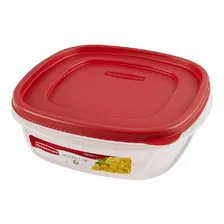 Vianda Plastica Easyfindlids 2,1lts Rubbermaid Color Rojo