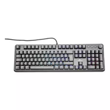 Teclado Gamer Yeyian Ytm-28208b Asward S3000 Switch Azul Rgb Color Del Teclado Negro