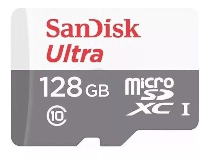Cartão De Memória Sandisk Sdsquns-128g-gn6ta  Ultra Com Adaptador Sd 128gb