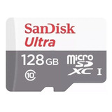 Cartão De Memória Sandisk Sdsquns-128g-gn6ta  Ultra Com Adaptador Sd 128gb