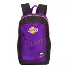 Mochila De Costas Sestini Grande Nba Magic Lakers Roxo