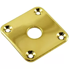 Jack Plate Curvo De Metal Para Guitarras Gibson Les Paul