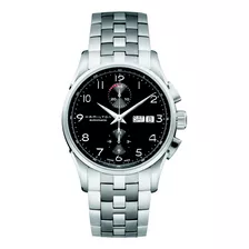 Relógio Hamilton - Jazzmaster Maestro Chrono - H32576135 Cor Da Correia Prateado Cor Do Bisel Prateado Cor Do Fundo Preto