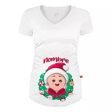 Playera Embarazo Maternidad Navidad - Bebé Regalo