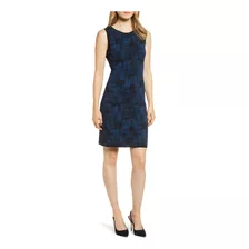 Vestido Tipo Jersey Con Estampado Marca Anne Klein Talla M