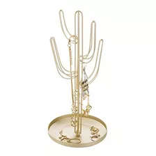 Mygift Tono Dorado Metal En Forma De Cactus Joyeria Torre