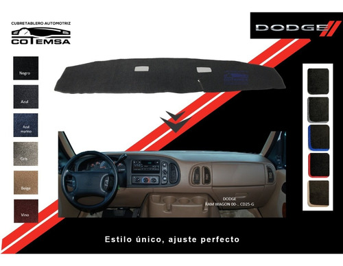 Cubretablero Aut. (colores) Dodge Ram Wagon 2000-.. Cd25-g Foto 2