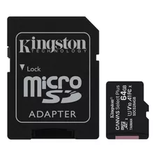 Memoria Microsd Kingston 64gb Clase 10 U1