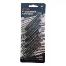 Carbonilla Charcoal Artmate Estuche X 6 Unidades 10x10x80mm