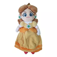 Boneca De Pelucia Princesa Daisy Turma Do Mario Bross 25 Cm 