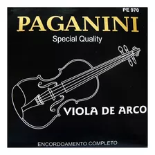 Jogo De Corda Paganini Para Viola De Arco