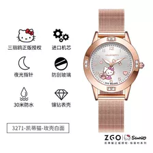 Relógio Sanrio Feminino Waterproof Water Hello Kitty