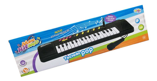 Teclado Piano Infantil C/ Microfone Musical Karaokê Criança