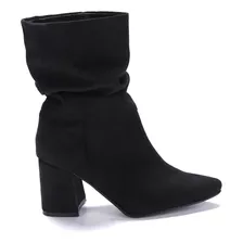 Botas Bucaneras Mujer Caña Alta Gamuza Punta Fina (54/5500)