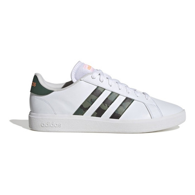 Imagem Tênis adidas Grand Court Base 2.0 Branco Verde Camo Original