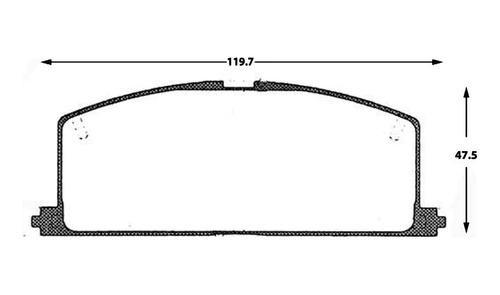 Pastilla De Freno Delantera Toyota Mr2  1.5 1984 Foto 2