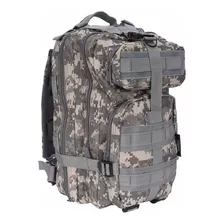 Mochila Tática Infinite War 25l Com Zíper Duplo - Echolife Cor Camuflado Digital Acu