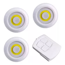 Set 3 Luces Led De Emergencia Inalámbricas Control Remoto Color Eng-916