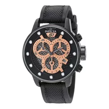 Reloj Unico Invicta Rally S1 Negro Rose Gold Tiempo Exacto