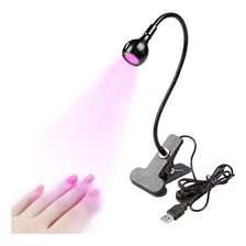 Mini Secador De Uñas De Tubo Flexible Con Luces Ultravioleta