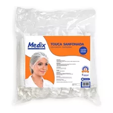 Touca Descartavel Tnt Branca Odonto Estetica Anvisa 100 Uni