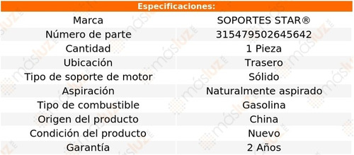 1) Soporte Motor Tras Alfa Romeo Gt Veloce 1.8l 4 Cil 69/71 Foto 2