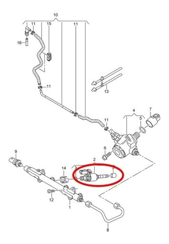 Inyector Combustible Volkswagen Golf 1.4t 16v-audi Q3  Foto 8