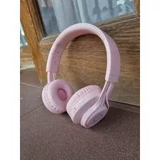 Auriculares Bluetooth Vincha Luz Bt06c Color Rosa (poco Uso)