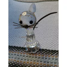 Adorno Gato En Cristal Swarovsky Con Detalle