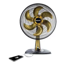 Ventilador Mesa Mallory Ts40 Usb B94401262 40cm 6 Pás 3 Vel. Cor Das Pás - Cor Dourado Cor Da Estrutura $$$ Voltagem 220v