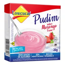 Pudim Lowçucar Zero Açucares Sabor Morango 25g