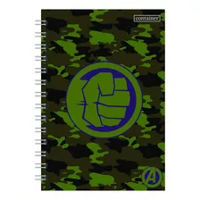 Caderno Colegial Espiral Cd Hulk Marvel 1mat 80fls Dermiwil