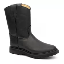 Bota Para Hombre Tipo Roper Don Vito 310 Negro Piel