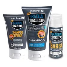 Kit Escurecedor | Shampoo Cabelo + Shampoo Barba + Balm