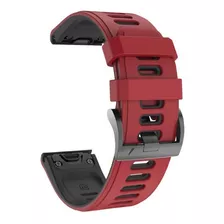 Pulseira Garmin Fenix 5s, 6s 20mm Vermelho Com Preto - No Br