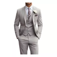 Kit Terno Masculino (paletó+calça+colete+camisa+gravata)
