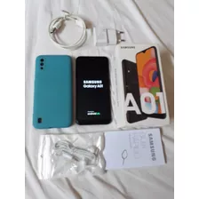 Samsung A01 32gb Semi Novo Original E Acessórios Só 300 Real