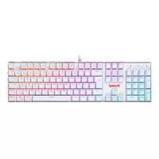 Teclado Redragon Mitra, Branco, Rgb, Mecanico, K551rgb-brown