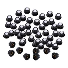 50pcs Potenciômetro Rotary Knob Switch Knob Cap Orifício