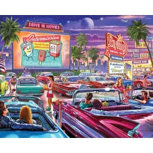 White Mountain Puzzles Drive-in Movie - Puzzle De 1000 Pieza