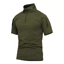 Playera Táctica Militar De Manga Corta Para Hombre, Camufla