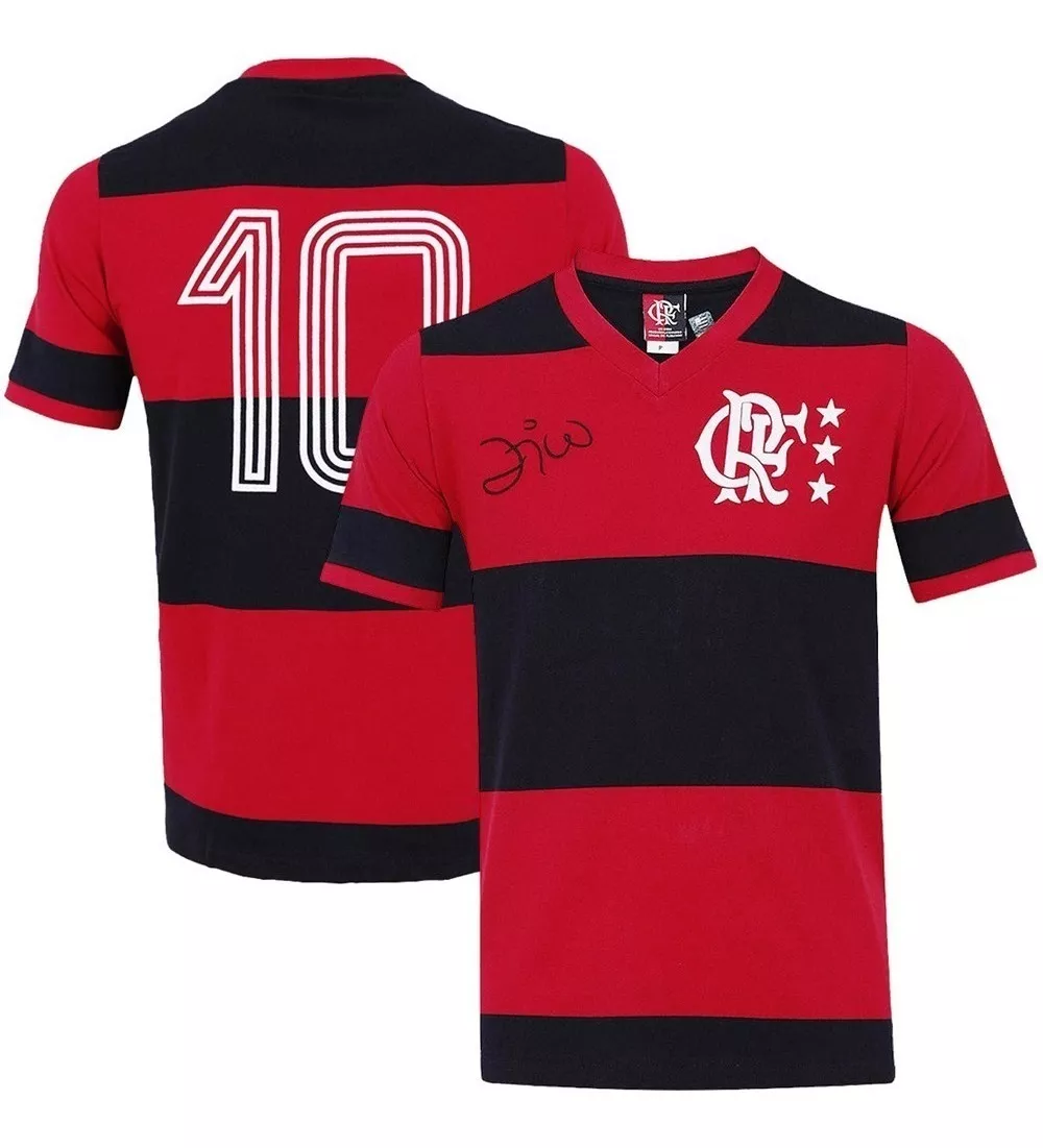 Camisa Braziline Retro Flamengo Zico Lib 81 Original