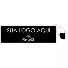 Banner Em Lona Faixa Personalizado 100x300 Cm