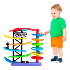 Racing Tower Pista De Carrinhos Para Bebês - Map Toy