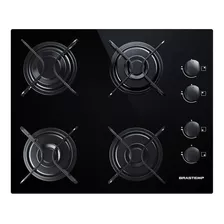 Cooktop 4 Bocas Gás Brastemp Bdd61ae Cor Preto 127v/220v