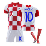 Camiseta A Cuadros Del Equipo Local De Croacia Con El N.Âº 10