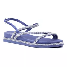 Sandalia Anatomica Birken Com Brilho E Strass De Verao 